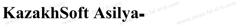 KazakhSoft Asilya字体转换